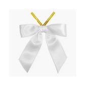 Твист-лента бант белый