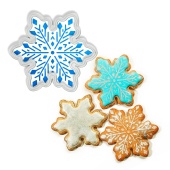 Вырубка пластиковая - Снежинка 11 см В84