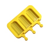 Форма силиконовая для мороженого - Эскимо макси 3 ячейки, 37х68 мм