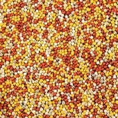 Шарики Бордово-серебряно-золотые (1 мм), 1 кг