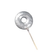 silver donut