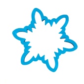 вырубка снежинка многогранная