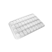 Контейнер для макарунс прозрачный, 36 ячеек 1шт