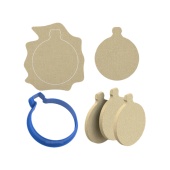 Вырубка пластиковая - Елочная игрушка №4 (9 см)