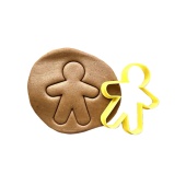 Вырубка пластиковая Пряничный человечек №1 (9 см)