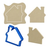 Вырубка пластиковая - Домик(9 см)