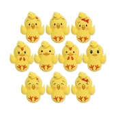 Сахарные фигурки  Цыпленок Цыпа (плоские) d33х20 мм (63 шт)