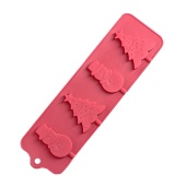 Форма силиконовая для леденцов и мороженого Новый год, 6 ячеек