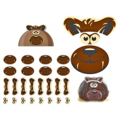 Переводные листы мишка