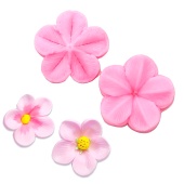 молд цветок 2 части