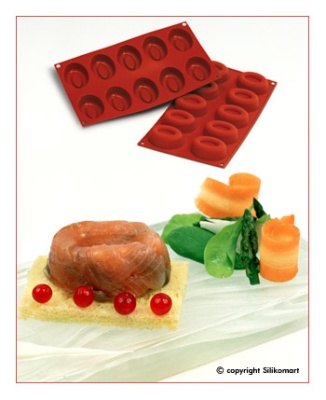 картинка Форма для выпечки SiliconFlex - "Savarin Овал средний" (SF 084) от магазина Crumble-shop.ru