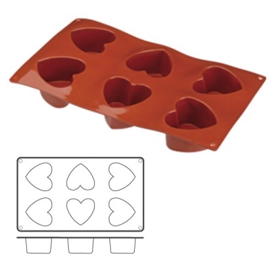 картинка Форма для выпечки HappyFlex - "Сердце" (HF 03130) от магазина Crumble-shop.ru