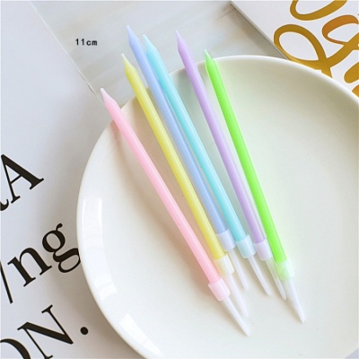 картинка Свечи для торта "Классика", набор 6 штук, цветные 10 см от магазина Crumble-shop.ru