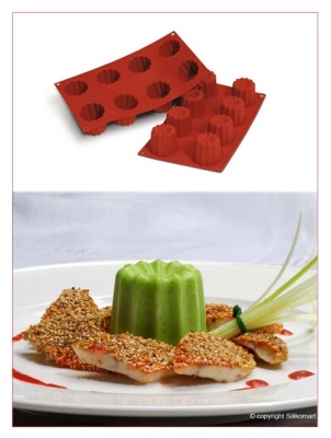 картинка Форма для выпечки SiliconFlex - "Цветы большие" (SF 050) от магазина Crumble-shop.ru