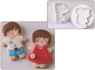 картинка Набор вырубок для работы с мастикой - "Дети", 2шт. (40-WB105) от магазина Crumble-shop.ru