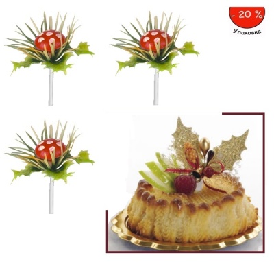 картинка Пластиковые фигурки - "Мухомор", 144шт. (14221) от магазина Crumble-shop.ru