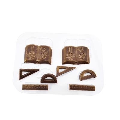 картинка Форма пластиковая для отливки шоколада - "Школьный набор 2" от магазина Crumble-shop.ru