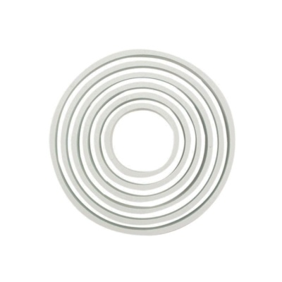 картинка Набор вырубок - "Круг гладкий 45-125 мм", 6 шт, пластик от магазина Crumble-shop.ru