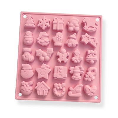 картинка Форма силиконовая для конфет - "Новогодний микс", 25 ячеек от магазина Crumble-shop.ru