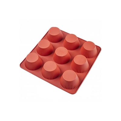 картинка Форма силиконовая - "Бриошь с мелкими зубчиками" (9 фигур, d60хh40мм) D- от магазина Crumble-shop.ru