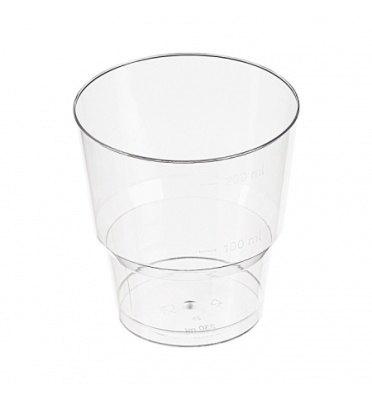 картинка Стакан прозрачный 200 мл "Кристалл" 50 шт от магазина Crumble-shop.ru