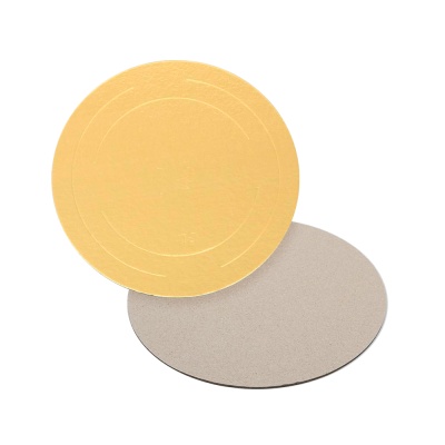 картинка Подложка усиленная золото (2,5 мм) d260 мм, 1 шт от магазина Crumble-shop.ru