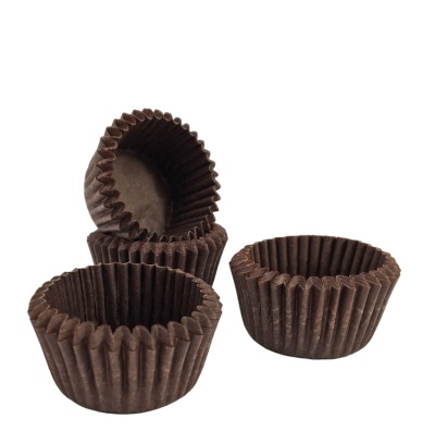 картинка Капсула бумажная круг №3 коричневая (уп. 2000 шт.) от магазина Crumble-shop.ru