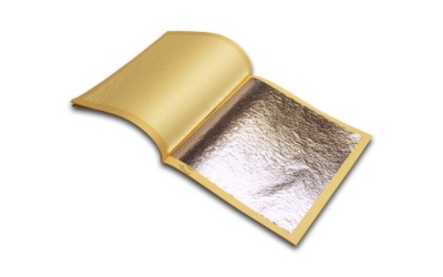 картинка Серебро декоративное - книга 25 листов 140*140 мм от магазина Crumble-shop.ru