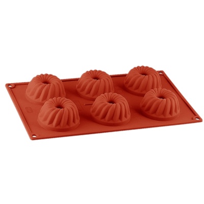 картинка Форма силиконовая - "Георгин" (6фигур, d70хh36мм) D-058 от магазина Crumble-shop.ru