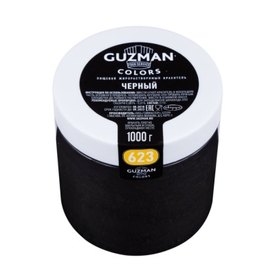 картинка Краситель "Guzman" 100 гр, универсальный - Супер Черный от магазина Crumble-shop.ru