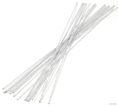 картинка Стебельки белые 1,2 мм № 18 (100 шт) от магазина Crumble-shop.ru
