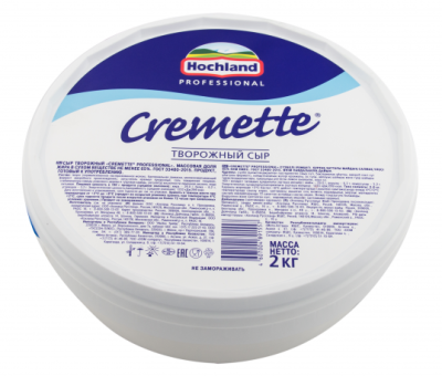 картинка Сыр Hochland Cremette Professional творожный 65% 2 кг от магазина Crumble-shop.ru