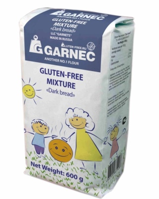 картинка Смесь темный хлеб без глютена TM GARNEC 600 гр (бум. пакет) от магазина Crumble-shop.ru