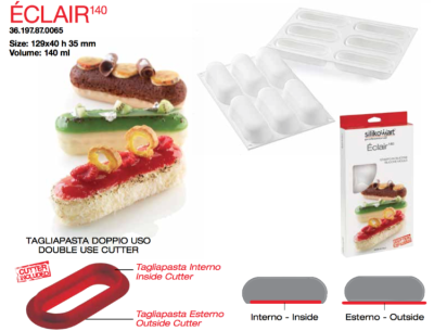 картинка Форма силиконовая Silikomart - "Эклер" от магазина Crumble-shop.ru