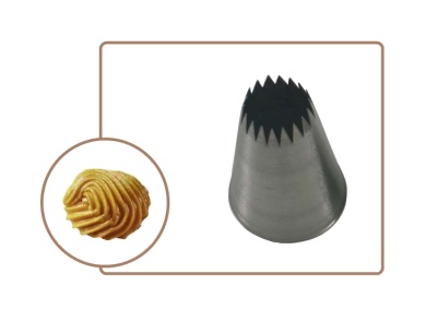 Наконечник - "Французская трубочка", 12мм. (BF 315/p) от магазина Crumble-shop.ru картинка Наконечник - "Французская трубочка", 12мм. (BF 315/p) от магазина Crumble-shop.ru