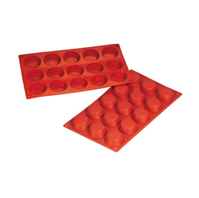 картинка Форма силиконовая - "Тарталетка" (15 фигур, d50хh15мм) D-014 от магазина Crumble-shop.ru