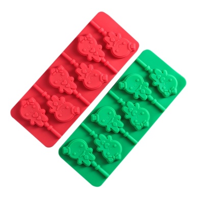 картинка Форма силиконовая для леденцов и мороженого "Девочка, мальчик", 6 ячеек от магазина Crumble-shop.ru