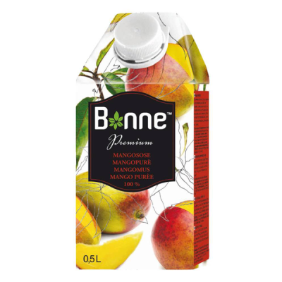 картинка Фруктовое пюре "Bonne" 100% - Манго, 0,5 л от магазина Crumble-shop.ru