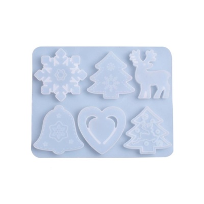 картинка Форма силиконовая для леденцов - "Новогодний набор 6 в 1" от магазина Crumble-shop.ru