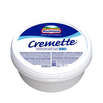 картинка Сыр Hochland Cremette Professional творожный 65% 2,2 кг от магазина Crumble-shop.ru