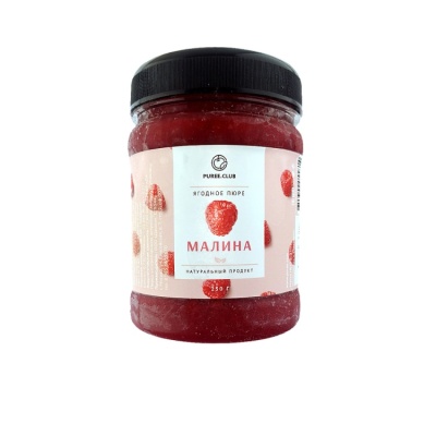 картинка Фруктовое пюре "Puree.Club" - Малина (250 гр) от магазина Crumble-shop.ru