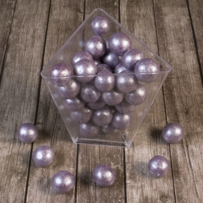 картинка Драже рисовое в глазури - "Сиреневый жемчуг 12-13мм", 70 гр от магазина Crumble-shop.ru