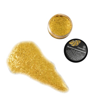 картинка Глиттер Caramella мелкая фракция - "Золото вермишель" (5 гр) от магазина Crumble-shop.ru