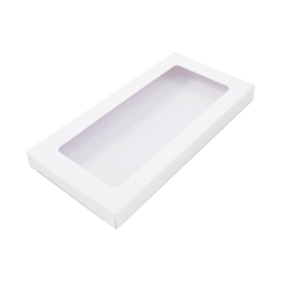 картинка Коробка для шоколадной плитки 180*90*14 (белая) от магазина Crumble-shop.ru
