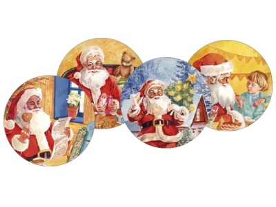 картинка Вафельная пластина - "Новый Год", 22см. (14426/p) от магазина Crumble-shop.ru