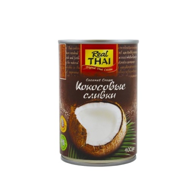 Кокосовые сливки REAL THAI, 400 мл, ж/б от магазина Crumble-shop.ru картинка Кокосовые сливки REAL THAI, 400 мл, ж/б от магазина Crumble-shop.ru