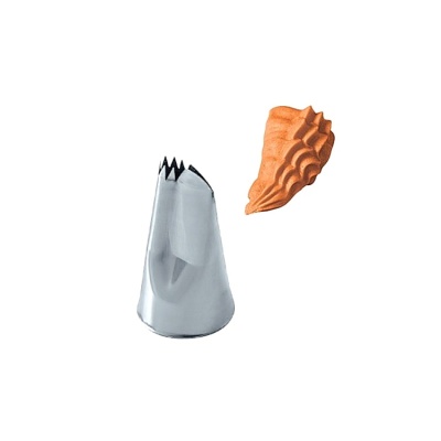 картинка Наконечник - "Лепесток с резным краем", 15мм. (BX 0158/p) от магазина Crumble-shop.ru