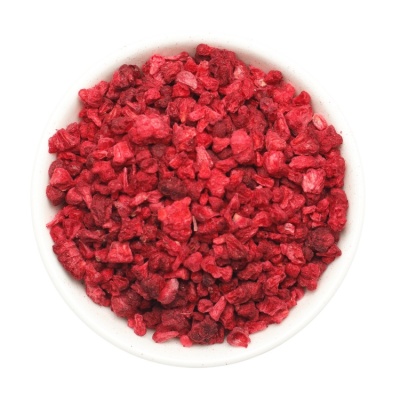 картинка Сублимированная малина, кусочки, 3-5 мм, 1 кг от магазина Crumble-shop.ru