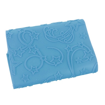 картинка Рельефный силиконовый коврик для создания кружев - "Звезды", 51*51 (25049) от магазина Crumble-shop.ru