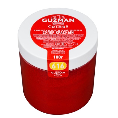 картинка Краситель "Guzman" 100 гр, жирорастворимый - Супер красный от магазина Crumble-shop.ru